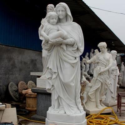 China Custom Catholic Wall Church Mary and Baby Jesus Sculpture for sale