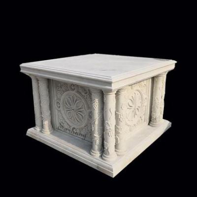 China Western Customized Hand Carved Marble Gothic Church Altar for sale