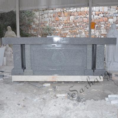 China Wall Customized Granite Altar Table Religious Church Altar for sale