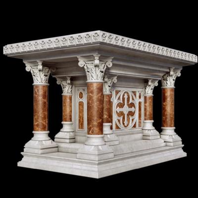 China Western Classic Religious Church Marble Altar Table for sale