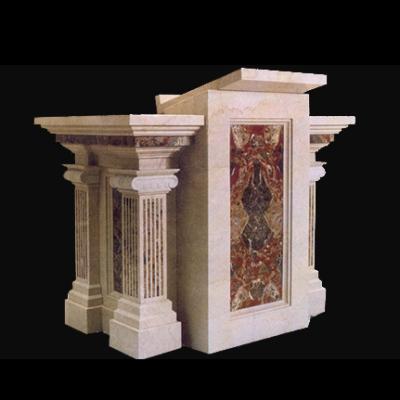 China Natural Marble Material Modern Wall Church Lectern Designs for sale