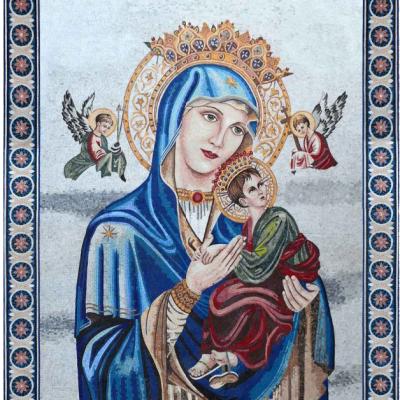 China Wall Church Baby Jesus and Virgin Mary Religious Mosaic for sale