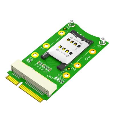 China Laptop WWAN LTE Mini PCI-E Adapter With SIM Card Slot for sale