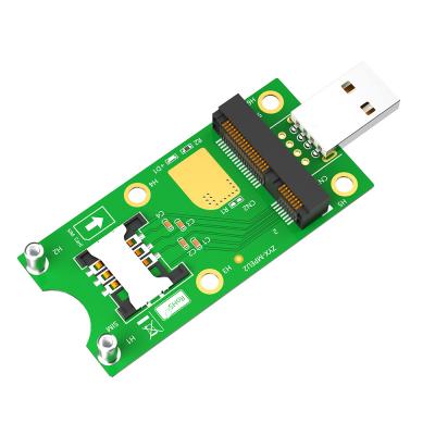 China Laptop 8pin Mini PCI-E To USB Adapter Card For WWAN LTE Module for sale