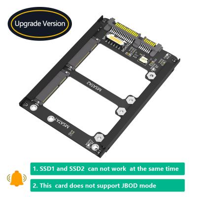 China Metallgehäuse Dual mSATA SSD zu 2,5