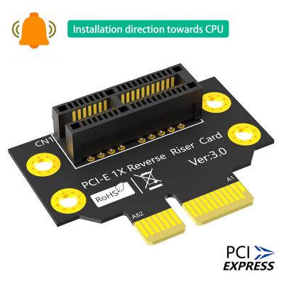 China 90 Degree Reverse PCI-E 1X Riser 90 Degree 3.0 card Male To Female for sale