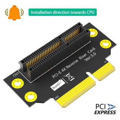 China 4X 3.0 PCI Express 90 Degree Adapter 90 Degree Reverse Male To Female Riser Card for sale