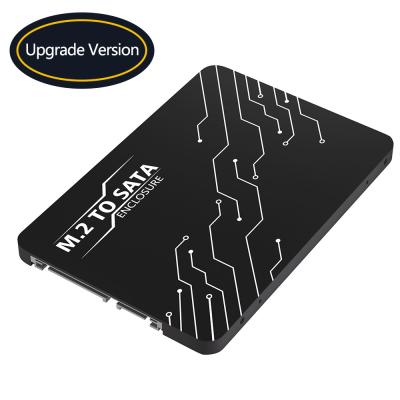 Китай SSD корпус M.2 SATA SSD B Ключ к SATA3.0 2,5 дюймовый адаптер конвертер 7 мм алюминиевый корпус Черный ящик для 2230 2242 2260 2280 M2 SSD продается