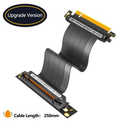 China GPU Riser de alta velocidade PCI-E 4.0 cabo de extensão expresso preto 16x blindado à venda