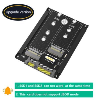 China Dual M.2 B Key/B&M Key SSD auf 2,5