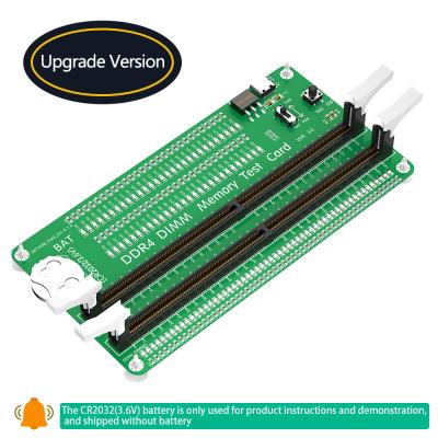 Chine carte mère de bureau carte mémoire 2x DDR4 DIMM mémoire RAM Adaptateur de diagnostic de test avec indicateurs LED Carte de test à verrouillage long à vendre