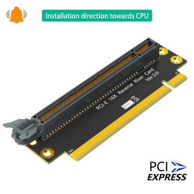 China Reverse 16X 3.0 express PCI-E 90 Degree Male To Female Riser Card for sale