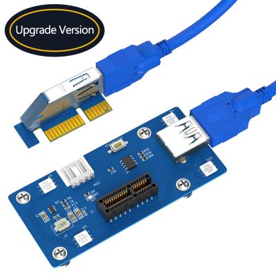 China 2 In 1 Combo PCI Express PCI-E 1X To 1X/4x/8x/16x Riser Card for sale