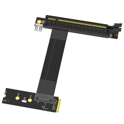 China M.2 NGFF Chave M Para PCI-E Express Extender Cable Cartão Gráfico 16x PCIE Riser Adapter Card Nvme à venda