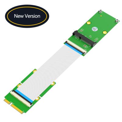 중국 미니 PCI-E MSATA SSD 확장 케이블 어댑터 2 인 1 컴보 판매용