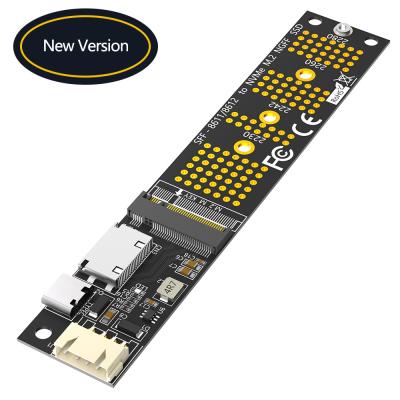 중국 Oculink SFF-8611/SFF-8612 + SATA 15PIN 연결기 M.2 NGFF 키-M 2230 2242 2260 2280 M2 NVME SSD 변환기 어댑터 카드 판매용