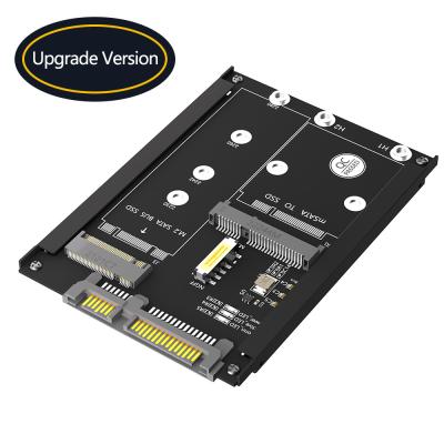 China 2 In 1 Combine M.2 NGFF Key B & MSATA SSD To SATA3 Adapter Seamless Integration for sale