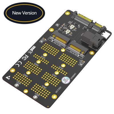 China NGFF (M.2) cartão de expansão SSD 2 em 1, NGFF (M.2) Key-M suporta protocolo NVME SDD para interface SFF (86-43) NGFF (M.2) Key-B suporta protocolo Sata SDD para interface Sata à venda