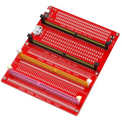 China 3 en 1 combo DDR3 / 4 / 5 RDIMM / UDIMM Tester de memoria computadora de escritorio DDR3 / 4 / 5 tarjeta de prueba de memoria con indicadores LED en venta