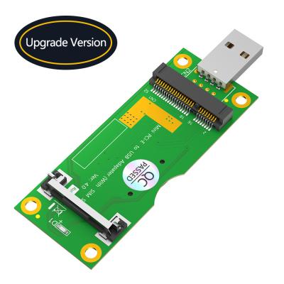 China Mini-PCI-E-zu-USB-Adapter mit SIM-Kartenslot für 3G/4G/WWAN/LTE-Modul zu verkaufen