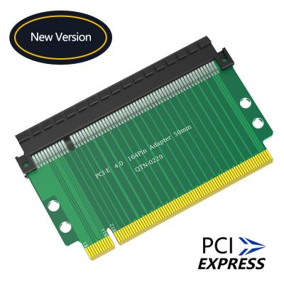 Cina PCI-Express 4.0 16x Riser Card, 180 gradi High Speed Riser Card 60mmHeight aumentando la carta in vendita