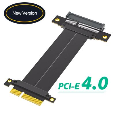 Китай PCI-e PCI Express 4.0 4X Расширение кабеля до PCI-E 4X (двойной вертикальный 90 градусов направление180 градусов направление) продается