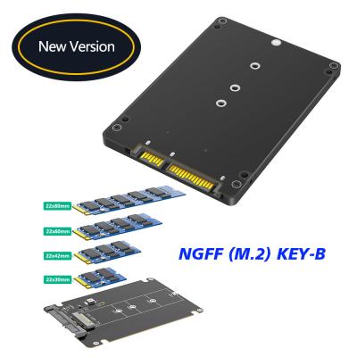 Китай M.2 SSD на 2,5 SATA корпус, B & M Key SATA SSD преобразователь на 2,5 дюймовую SATA 3.0 Карту с 7 мм пластиковым корпусом продается