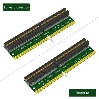 China Laptop SO-DIMM Memory RAM DDR4 260Pin Slot To Desktop DDR4 DIMM Adapter Test Protection Card for sale