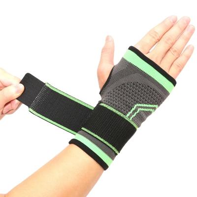 China Adult High Elastic Bandage Yoga Hand Palm Brace Wrist Support Powerlifting Gym Palm Protection Protector#HW-09 for sale