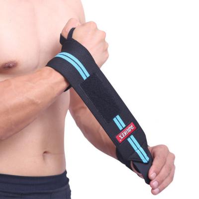 China Wrist Support Adult Weightlifting Gym Training Wrist Support Brace Straps Powerlifting Wraps#HW-10 for sale