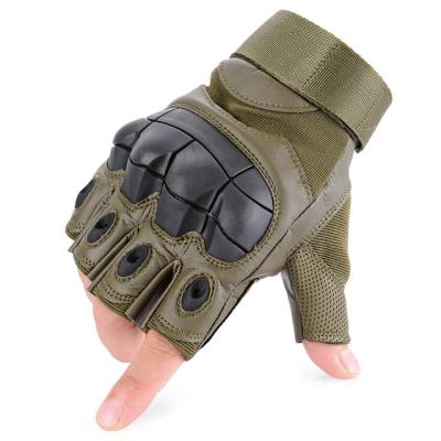 China Airsoft Shooting Paintball Gloves Army Half Finger Rubber Protective Gear #RG1101 High Strength Tactical Military PU Leather Touch Screen Protective Gear #RG1101 for sale