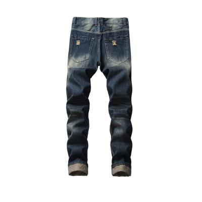 China Wholesale Breathable Jeans Fashion Men's Ripped JeanstaperedVintage Ripped Jeans for sale