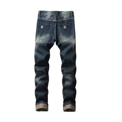 China Breathable Factory Price Wholesale Jeans Fashion Mens Ripped JeanstaperedVintage Ripped Jeans for sale