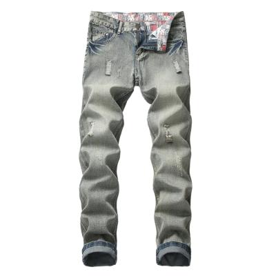 China Newest Custom Made Men's Ripped Jeans Breathable Slim Fit Jeans For Mens Casual Biker Ripped Jeans for sale