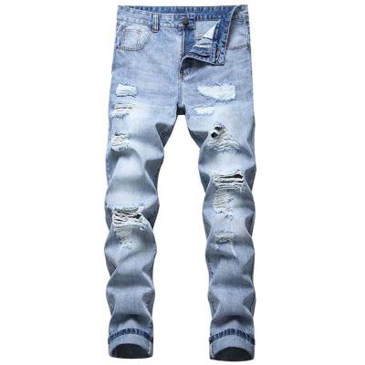 China Breathable hot sale professional ripped jeans slim fit jeans for mens denim mens pants jeans for sale