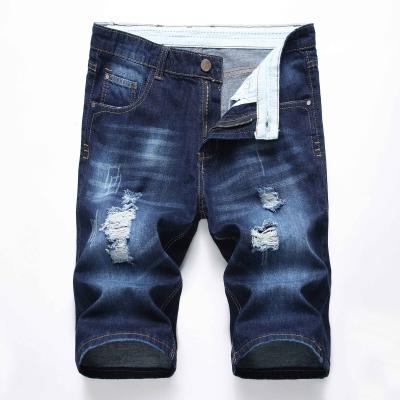 China Breathable professional classic jeans prices comfortable fit for men denim ripped shorts jeans shorts for sale