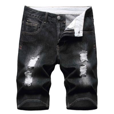 China High Quality Breathable Jeans Mens Durable Jeans Shorts Regular Fit Men Ripped Jeans Denim Shorts for sale