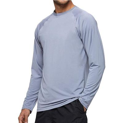 China Men's UPF 50+ Long Sleeve T-shirt Anti-Shrink Outdoor UV Sun Protection Shirts Protect Tops Fishing Shirts for sale