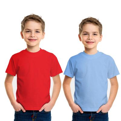 China Wholesale Plain T Shirt 100%Combed Cotton Anti-pilling Custom Printing For Kids for sale