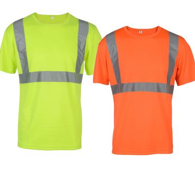 China Wholesale Custom Worker T-shirt Safety Reflective Shirt INSTANT LED Hi Force Reflective Work Uniform With Logo for sale