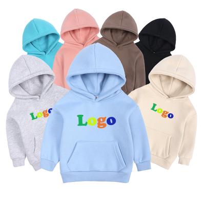 China Anti-pilling winter candy fleece hoodies kids hoodies sweatshirts printing cotton crop hoodies wholesale kids for sale