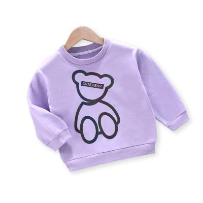 China Wholesale Print Crewneck Baby Sweatshirt Pullover Long Sleeve Blank Oversized Kids Anti-Shrink Sweatshirts for sale