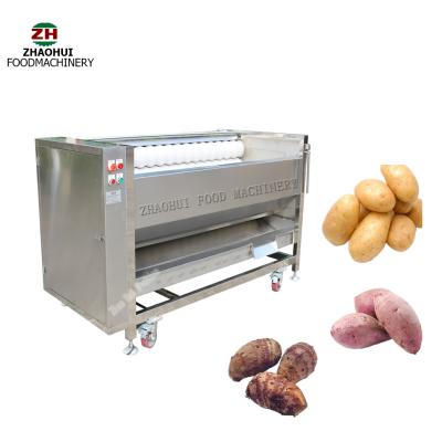 Китай ZH-QP800 Fruit Vegetable Processing Machinery For Cleaning Peeling Brushing продается