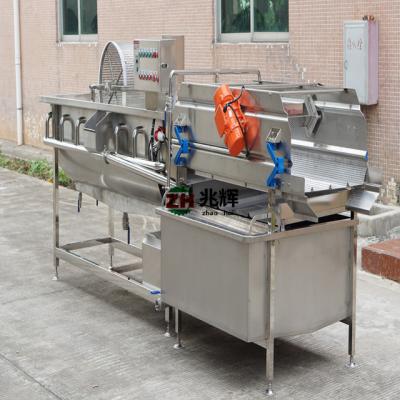 China Vortex Zh-WL4200 Vegetable Fruit Washing Machine 380V 4200x1300x1370mm 4.2KW en venta