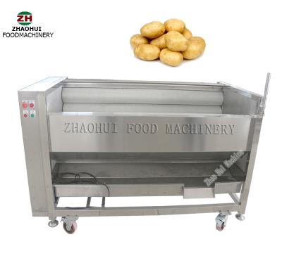 China Stainless Steel Root Vegetable Washing Peeling Machine Carrot Potato Peeling for sale