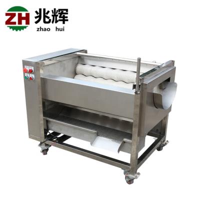 China Automatic Industrial Potato ginger lotus root papaya sweet potato washing and peeling machine for sale