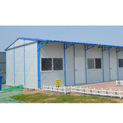 China Modern Easy Assemble And Quick Build Steel Structure Sandwich Panel Prefab House Worker Housing for sale