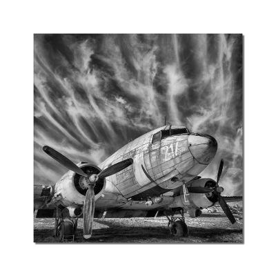 China Custom Canvas Wall Art For Living Room Decor Waterproof+ECO-Friendly Retro Propeller Airplane Modern Canvas Painting for sale