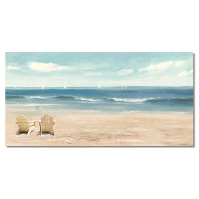 China Modern Waterproof+ECO-Friendly Seaside Summer Style Surf Beach Canvas Art Painting Wall Decoration Poster For Living Room Bedroom Hotel for sale