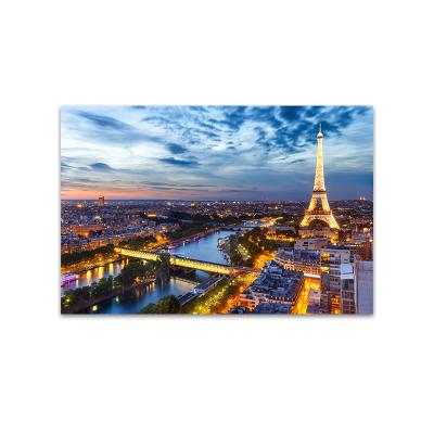 China Drop Shipping Paris Eiffel Tower Wall Art High Resolution Printing Modern Decorative Decor Art Postor Picture Print On Canvas For Living Room for sale